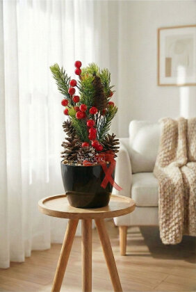 Yapay Kış Güneşi Kokina Tanzimi 30 cm - Yapay Çiçek Deposu