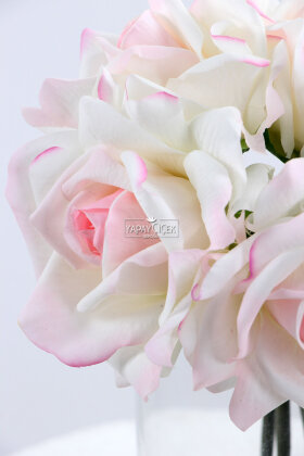 Yapay Premium 5li Islak Gül Demeti Ebruli - 3