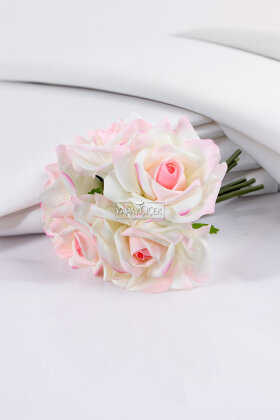 Yapay Premium 5li Islak Gül Demeti Ebruli - 4