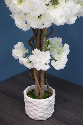 Yapay Küçük Bahar Dalı Ağacı 75 cm Beyaz - 2