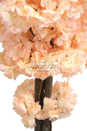 Yapay Küçük Bahar Dalı Ağacı 75 cm Somon - 2