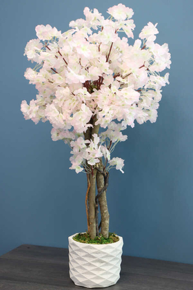 Yapay Küçük Japon Bahar Dalı Ağacı 75 cm Açık Pembe - 1