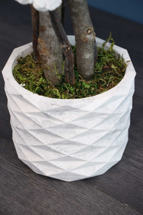 Yapay Küçük Japon Bahar Dalı Ağacı 75 cm Beyaz - 2