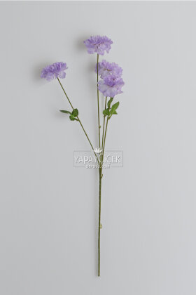 Yapay Çiçek 4 Çiçekli İzlanda Gülü 80 cm Lila - 3