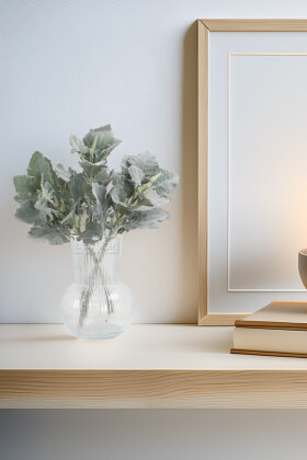 Yapay Luvéra Pudralı Yaprak Dalı 33 cm - Yapay Çiçek Deposu