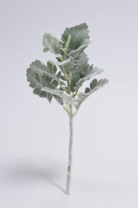 Yapay Luvéra Pudralı Yaprak Dalı 33 cm - 2