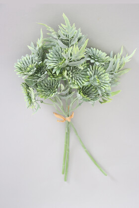 Yapay Lüx 3lü Pastel Bitki Dalı 32 cm Yeşil - 1