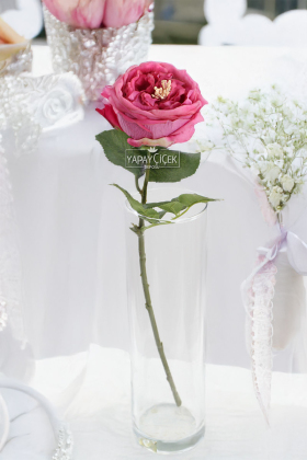 Yapay Lüx Islak Şakayık 45 cm Fuşya - 3