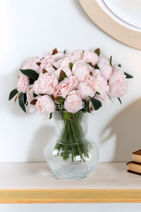 Yapay Lüx Tırtıklı 11li Erengül Buketi Pudra - Yapay Çiçek Deposu