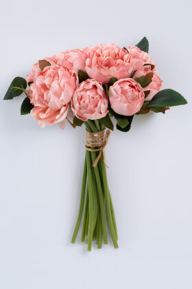 Yapay Lüx Tırtıklı 11li Erengül Buketi Soft Nar Çiçeği - 2