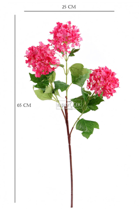 Yapay Lüx Uzun Dal Saçaklı Mine Çiçeği 65 cm Pembe - 3