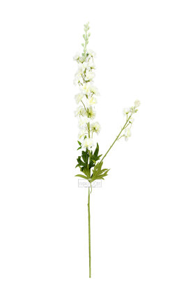 Yapay Lüx Zarif Delphinium Dalı 85 cm Beyaz - 3