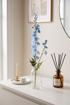 Yapay Lüx Zarif Delphinium Dalı 85 cm Mavi - 2