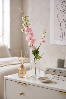 Yapay Lüx Zarif Delphinium Dalı 85 cm Pudra - 2