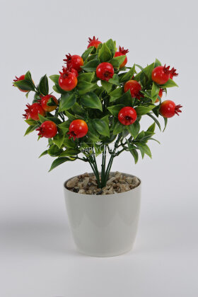 Saksıda Mini Yapay Nar Ağacı 30 cm - 2
