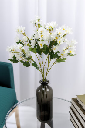 Yapay Çiçek Norveç Papatyası Dalı 65 cm Beyaz - Yapay Çiçek Deposu