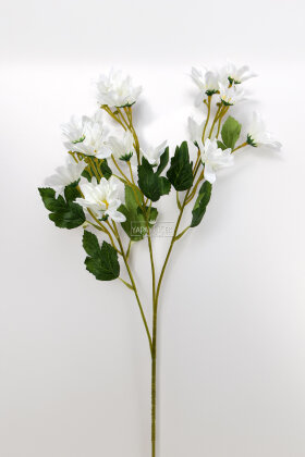 Yapay Çiçek Norveç Papatyası Dalı 65 cm Beyaz - 3