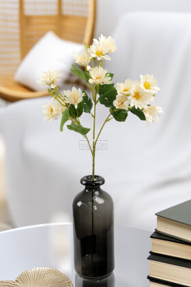 Yapay Çiçek Norveç Papatyası Dalı 65 cm Krem - 2