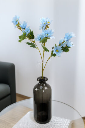 Yapay Çiçek Norveç Papatyası Dalı 65 cm Mavi - 2