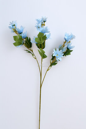 Yapay Çiçek Norveç Papatyası Dalı 65 cm Mavi - 3