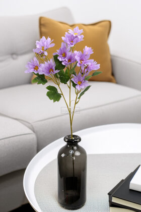 Yapay Çiçek Norveç Papatyası Dalı 65 cm Mor - 2