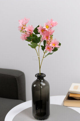 Yapay Çiçek Norveç Papatyası Dalı 65 cm Pembe - 2