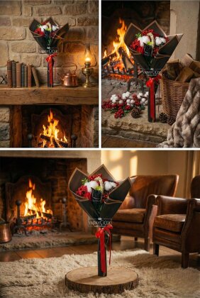 Yapay Novella Buket Özel Gün Buketi 50 cm - 2