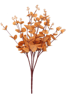 Yapay 16 Dallı Okaliptus Bitkisi 48 cm Sonbahar - 1