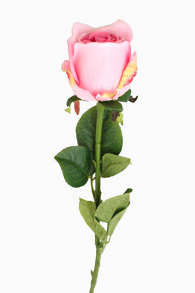 Yapay Orjinal Gonca Gül Dalı 62 cm Pembe - 1