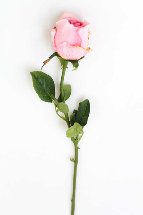 Yapay Orjinal Gonca Gül Dalı 62 cm Pembe - 2