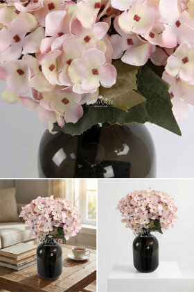 Yapay Ortanca El Buketi Pudra - 2