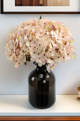 Yapay Ortanca El Buketi Somon - Yapay Çiçek Deposu