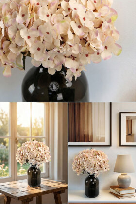 Yapay Ortanca El Buketi Somon - 2