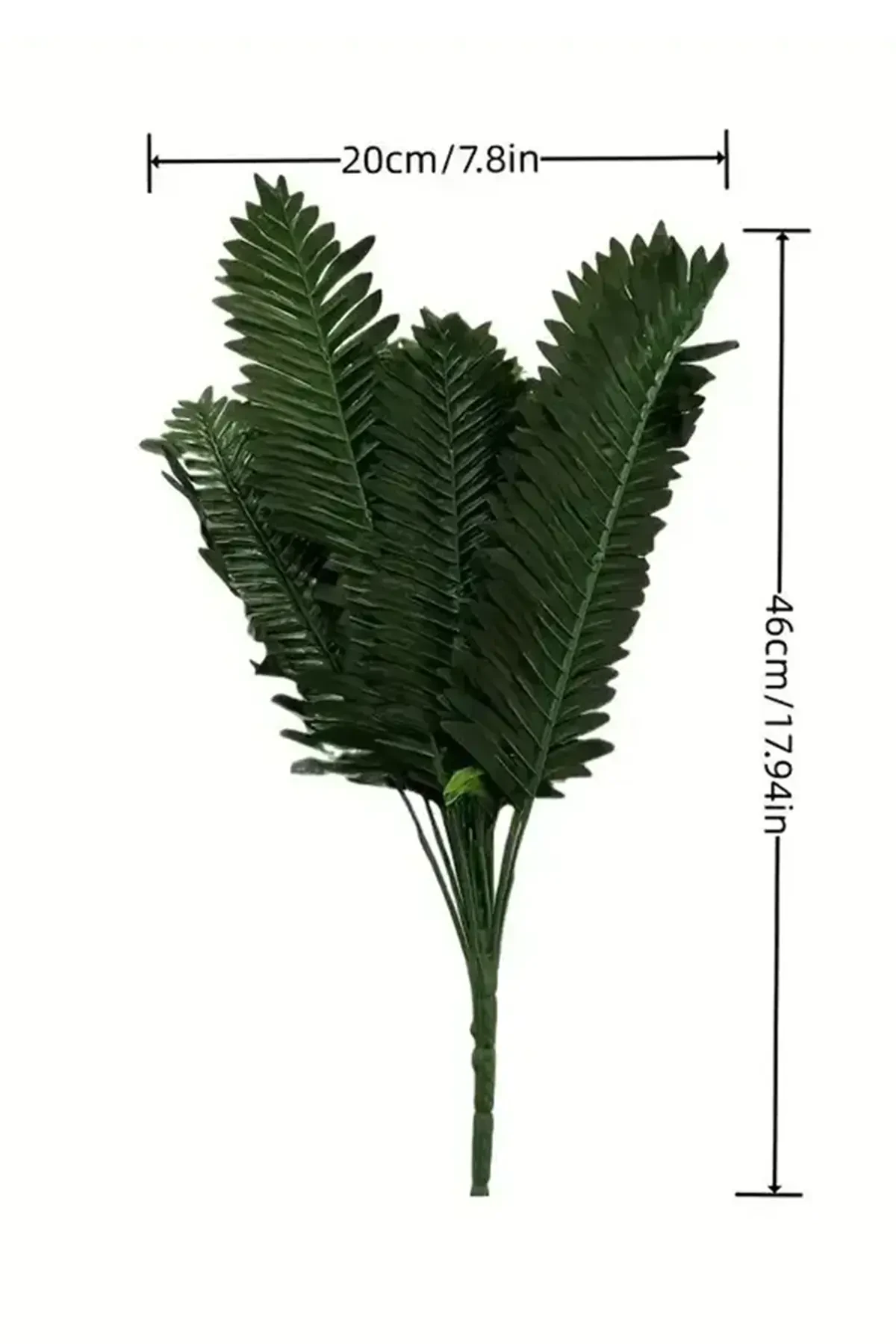 Yapay 18 Dallı Palmiye Yaprağı Demeti 40 cm - 4