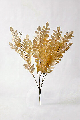 Yapay Pastel Yaprak Eğrelti Demeti 55 cm Krem - 3