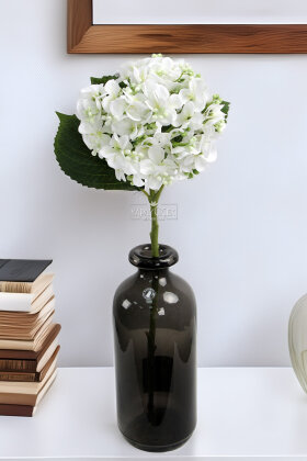 Yapay Pıtırcıklı Ortanca Dalı 50 cm Beyaz - 2