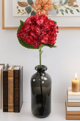 Yapay Pıtırcıklı Ortanca Dalı 50 cm Kırmızı - 2