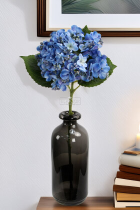 Yapay Pıtırcıklı Ortanca Dalı 50 cm Mavi - 2