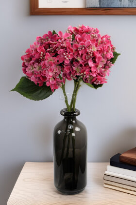 Yapay Pıtırcıklı Ortanca Dalı 50 cm Pembe - Yapay Çiçek Deposu