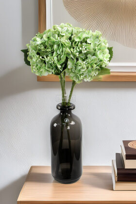 Yapay Pıtırcıklı Ortanca Dalı 50 cm Yeşil - Yapay Çiçek Deposu