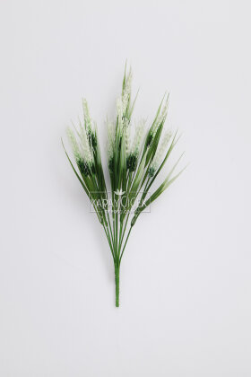 Yapay Plastik Başak Demeti 47 cm Beyaz - 2