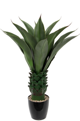 Yapay Premium 20 Yapraklı Dikenli Agave Kaktüs Ağacı 90 cm - Yapay Çiçek Deposu