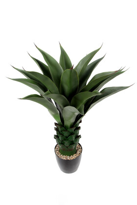Yapay Premium 20 Yapraklı Dikenli Agave Kaktüs Ağacı 90 cm - 4