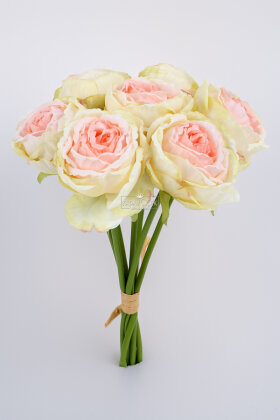 Yapay Premium 7li Kurumuş Nephis Gül Demeti 30 cm Somon-Pembe - 3