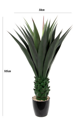Yapay Premium 20 Yapraklı Agave Kaktüs Ağacı 105 cm - 3