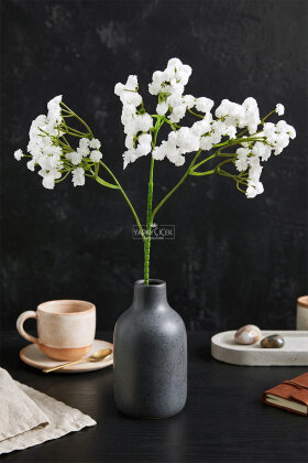 Yapay Islak Premium Cipso Dalı 60 cm Beyaz - 2