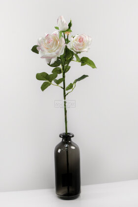 Yapay Premium 3lü Goncalı Gül Dalı 76 cm Ebruli - 2