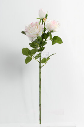 Yapay Premium 3lü Goncalı Gül Dalı 76 cm Ebruli - 3