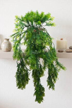 Yapay Çiçek Saksıda Saçaklı Orman Sarkıtı 60 cm - Yapay Çiçek Deposu