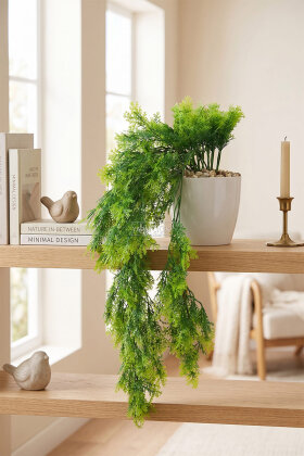 Yapay Çiçek Saksıda Saçaklı Orman Sarkıtı 60 cm - 2